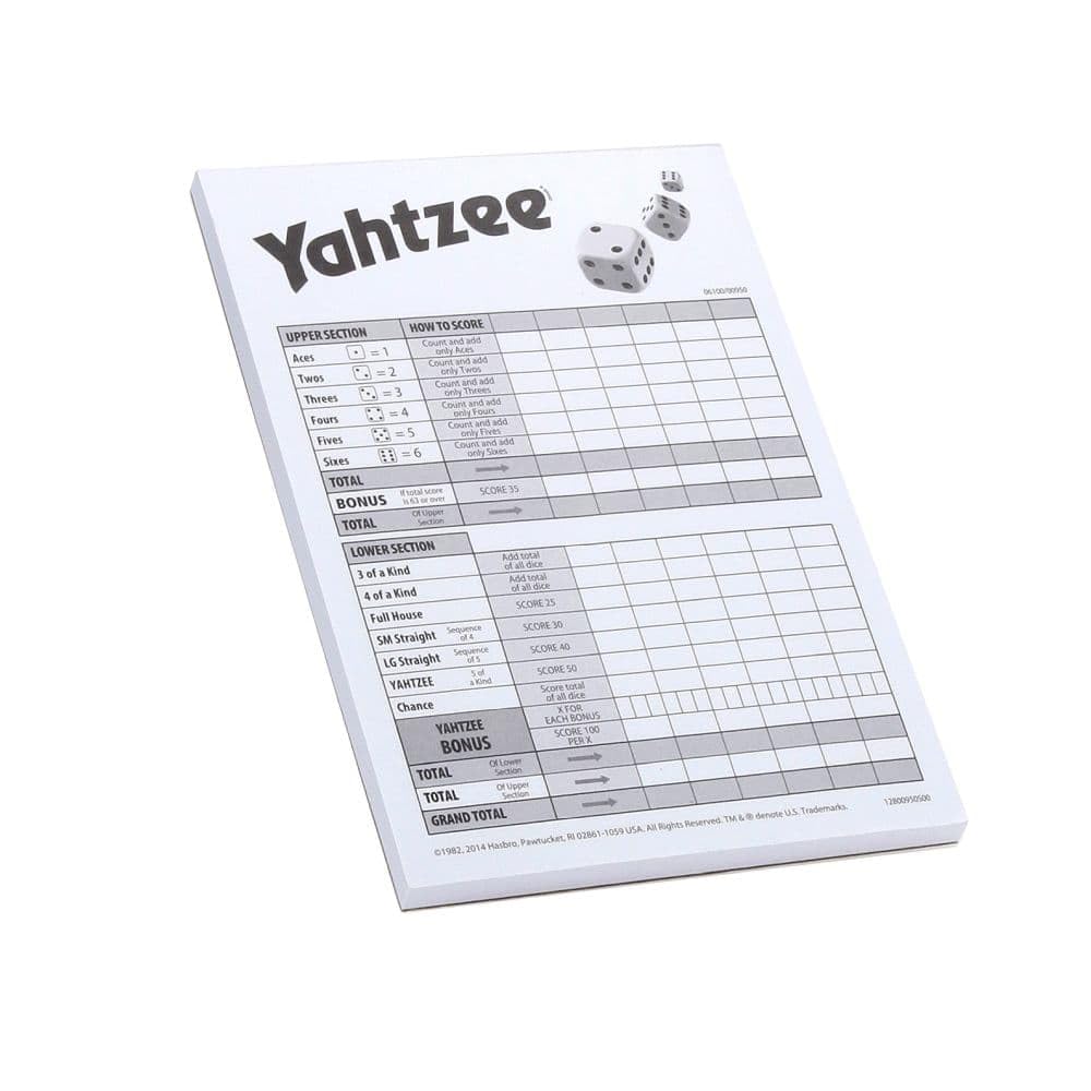 80-Sheet Yahtzee Score Cards - 2 Pack