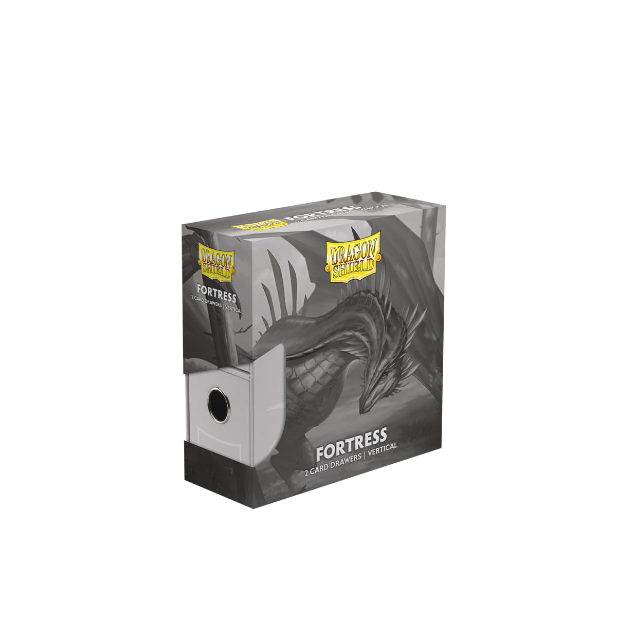 Dragon Shield 2 Drawers Vertical White