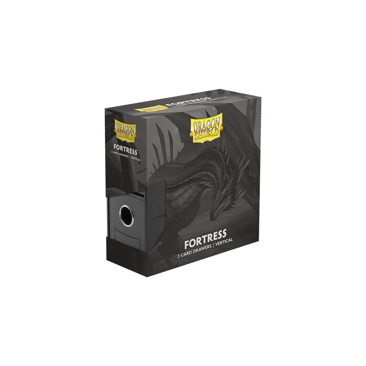 Dragon Shield 2 Drawers Vertical Black