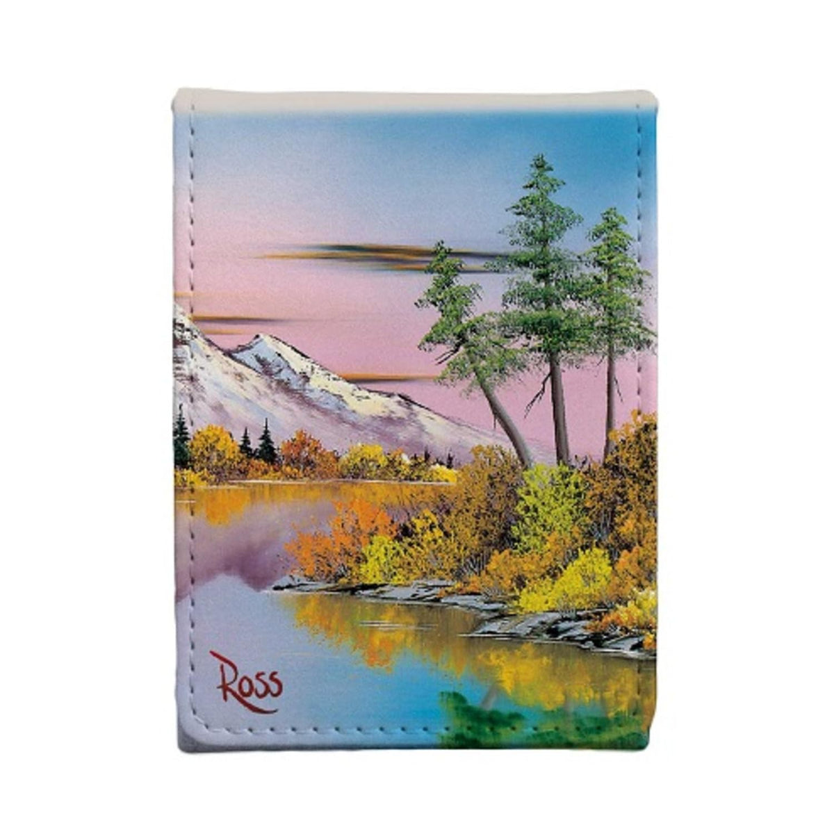 Ultra Pro - Bob Ross Alcove Flip, Trading Card Game Accessories, Premium Deck Storage Solution, Collectible Card Game Organizer, Leatherette Deck Box, Compact Secure TCG Storage