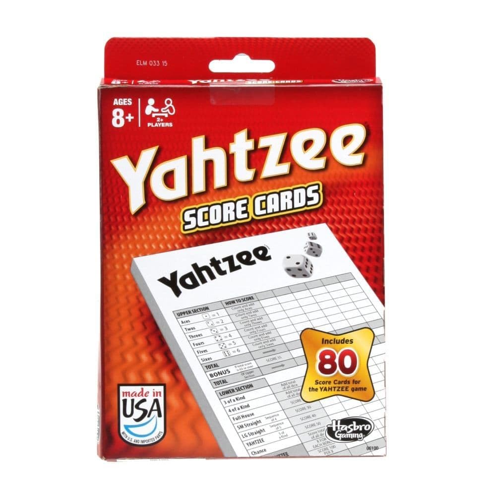80-Sheet Yahtzee Score Cards - 2 Pack