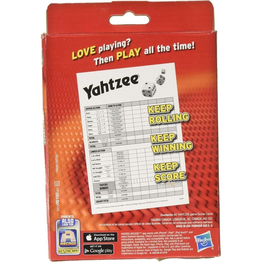 80-Sheet Yahtzee Score Cards - 2 Pack