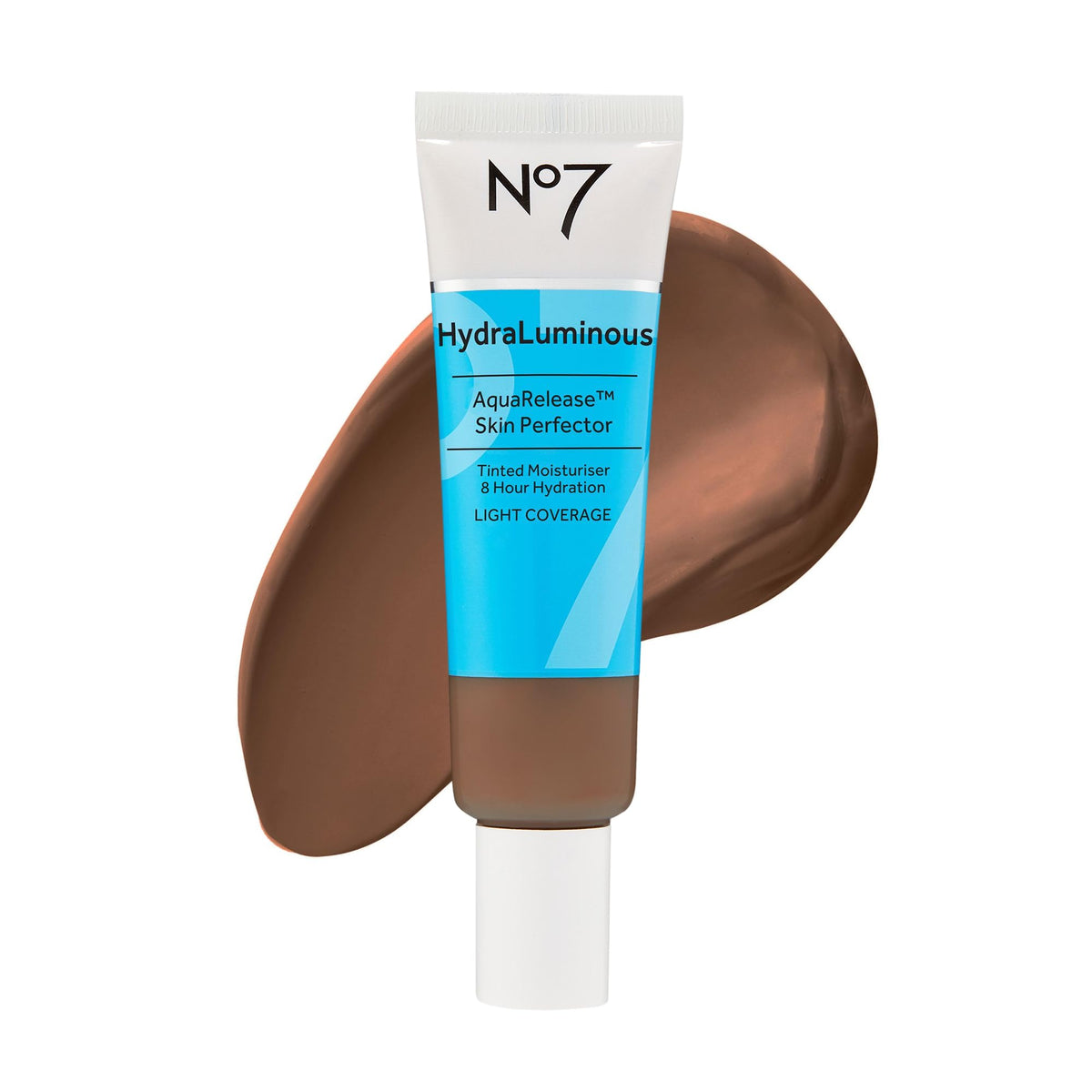 No7 HydraLuminous AquaRelease Skin Perfector - Hydrating Tinted Moisturizer & Foundation for Face - Ceramides & Vitamin B5 for Long Lasting Skin Hydration (30 ml)