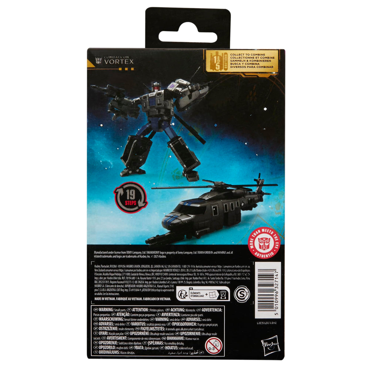 Transformers Age of the Primes Deluxe Class Combaticon Vortex, 5.5-inch Converting Action Figure, Robot Toys for Ages 8+