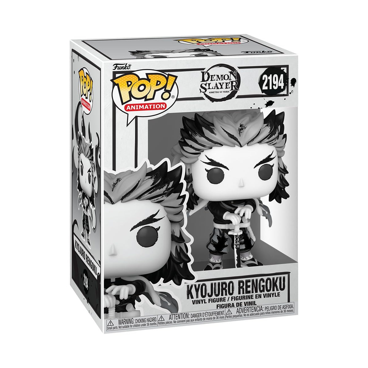 Funko Pop! Animation: Demon Slayer - Rengoku - Sumi-Ink - Collectable Vinyl Figure - Gift Idea - Official Merchandise - Toys for Kids & Adults - Anime Fans - Model Figure for Collectors