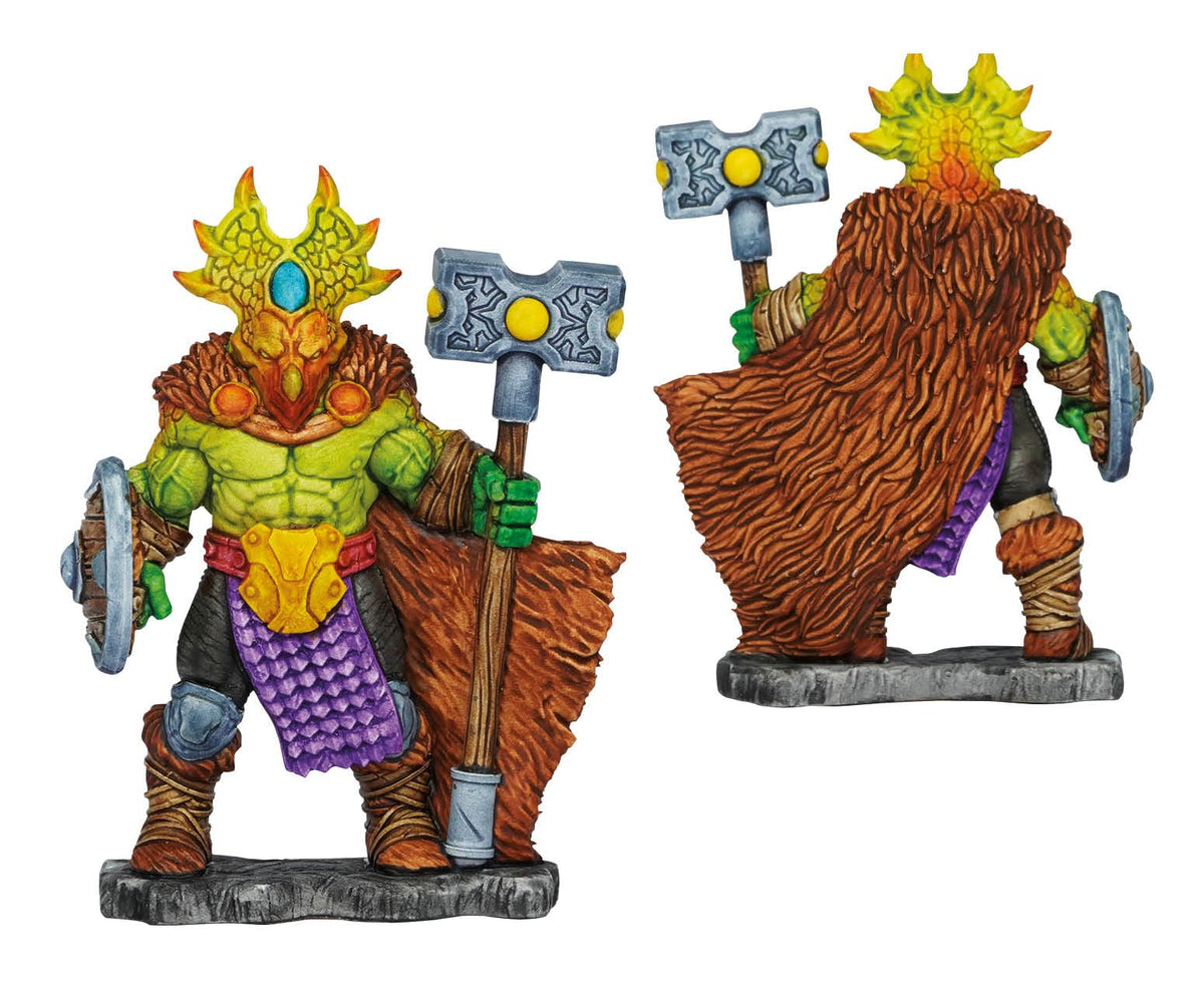 Vallejo Xpress Color Starter Set for Painting Figures, Includes Exclusive Figure, Synthetic Brush and Step-by-Step Guide, Ideal for Skin, Scales, Clothes and Metals