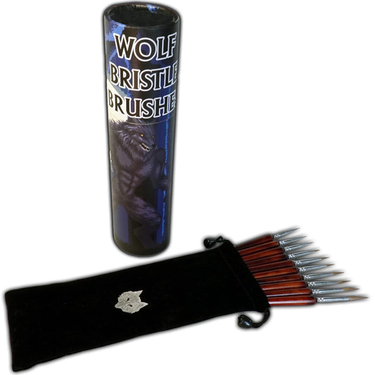 Wolf Bristle Brush Set