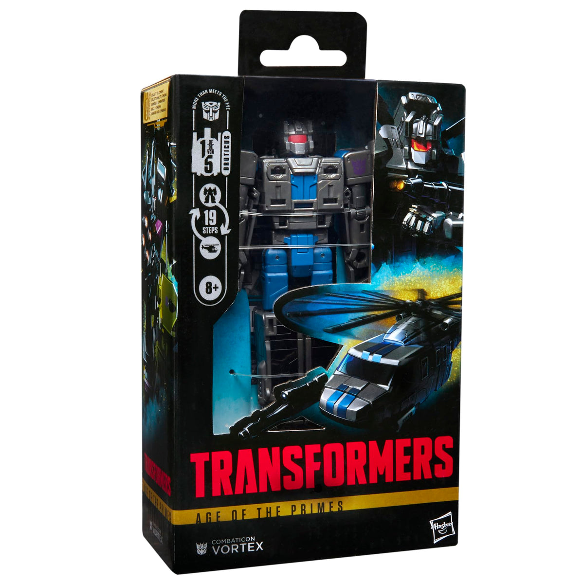 Transformers Age of the Primes Deluxe Class Combaticon Vortex, 5.5-inch Converting Action Figure, Robot Toys for Ages 8+
