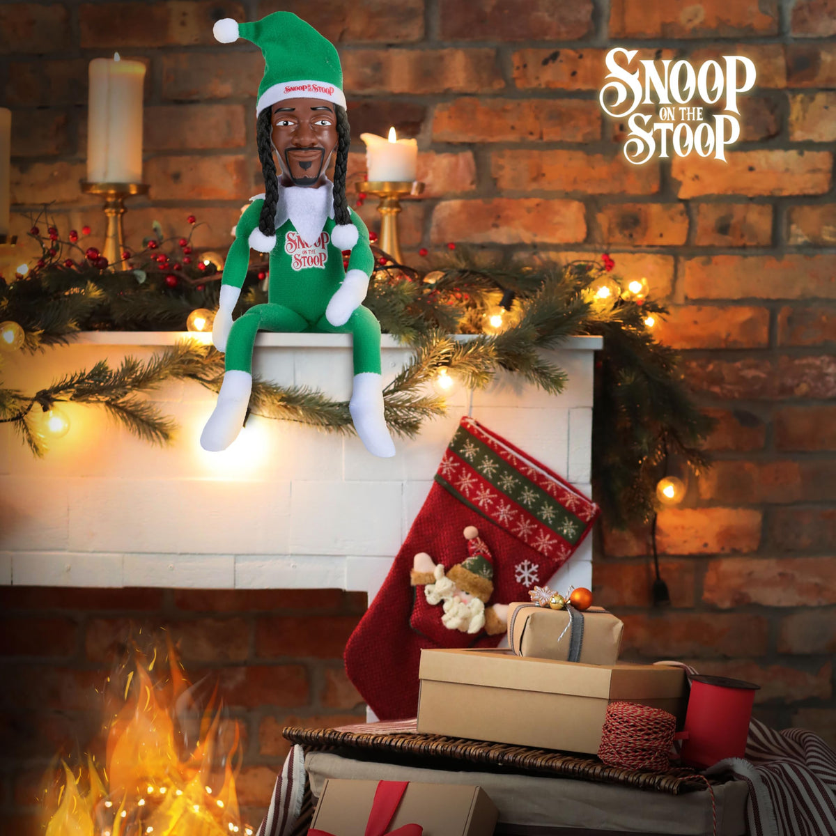 Snoop Dogg Snoop on The Stoop Christmas Elf, 12in Plush Collectible
