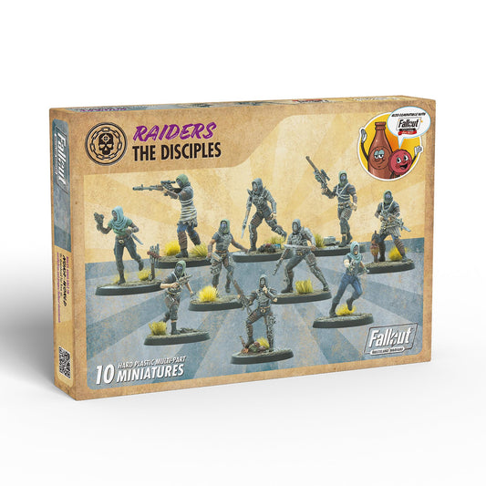 Modiphius Entertainment: Fallout Wasteland Warfare: Raiders - The Pack - 10 Unpainted Figures, Nuka World Wave, Miniatures Also Compatible w/Factions