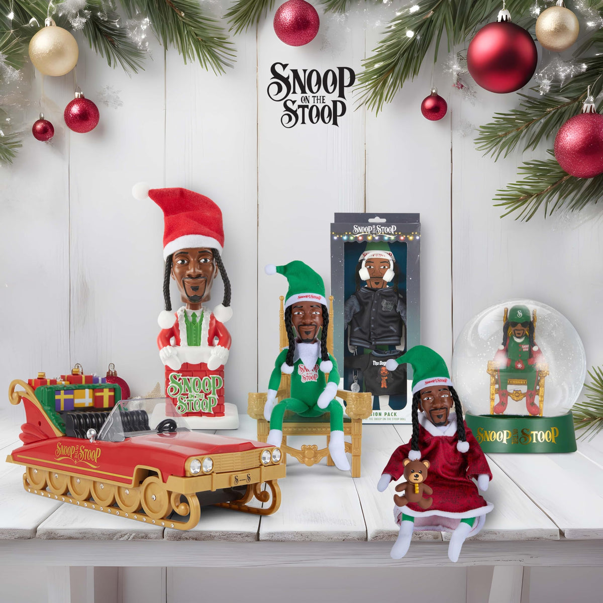 Snoop Dogg Snoop on The Stoop Christmas Elf, 12in Plush Collectible