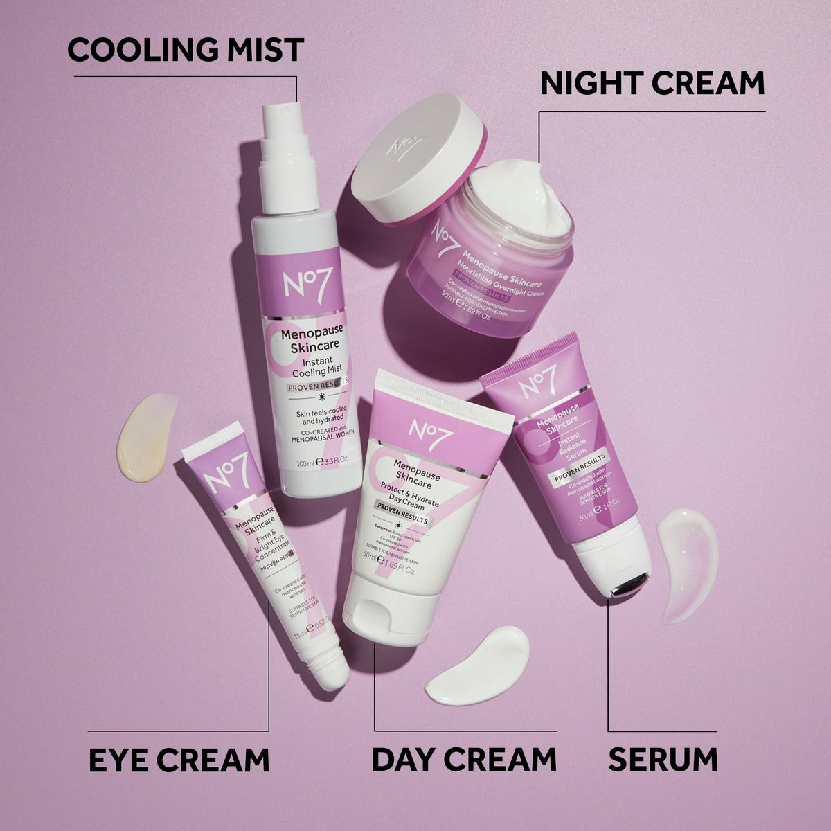 No7 Menopause Skincare Nourishing Overnight Cream - Hydrating Hyaluronic Night Cream for Dry, Sensitive Menopausal Skin - Skin Firming Lipids, Ceramides + Soy Isoflavones (50 ml)