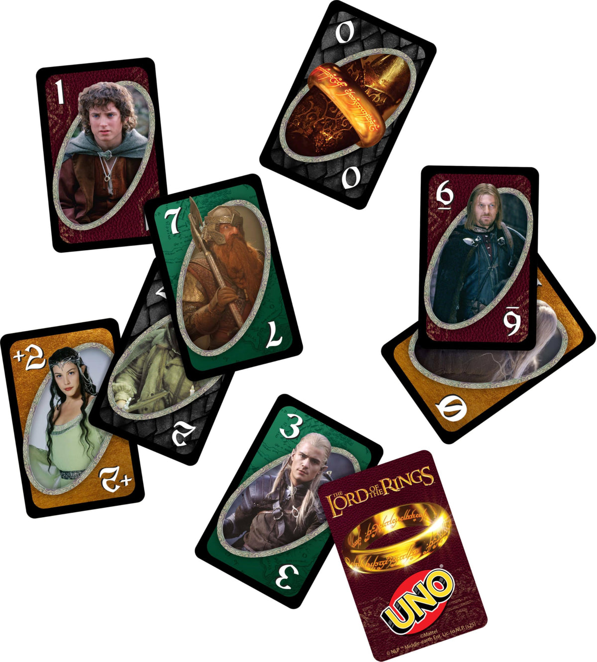 Mattel Games UNO The Lord of the Rings Card Game, Ages 7+