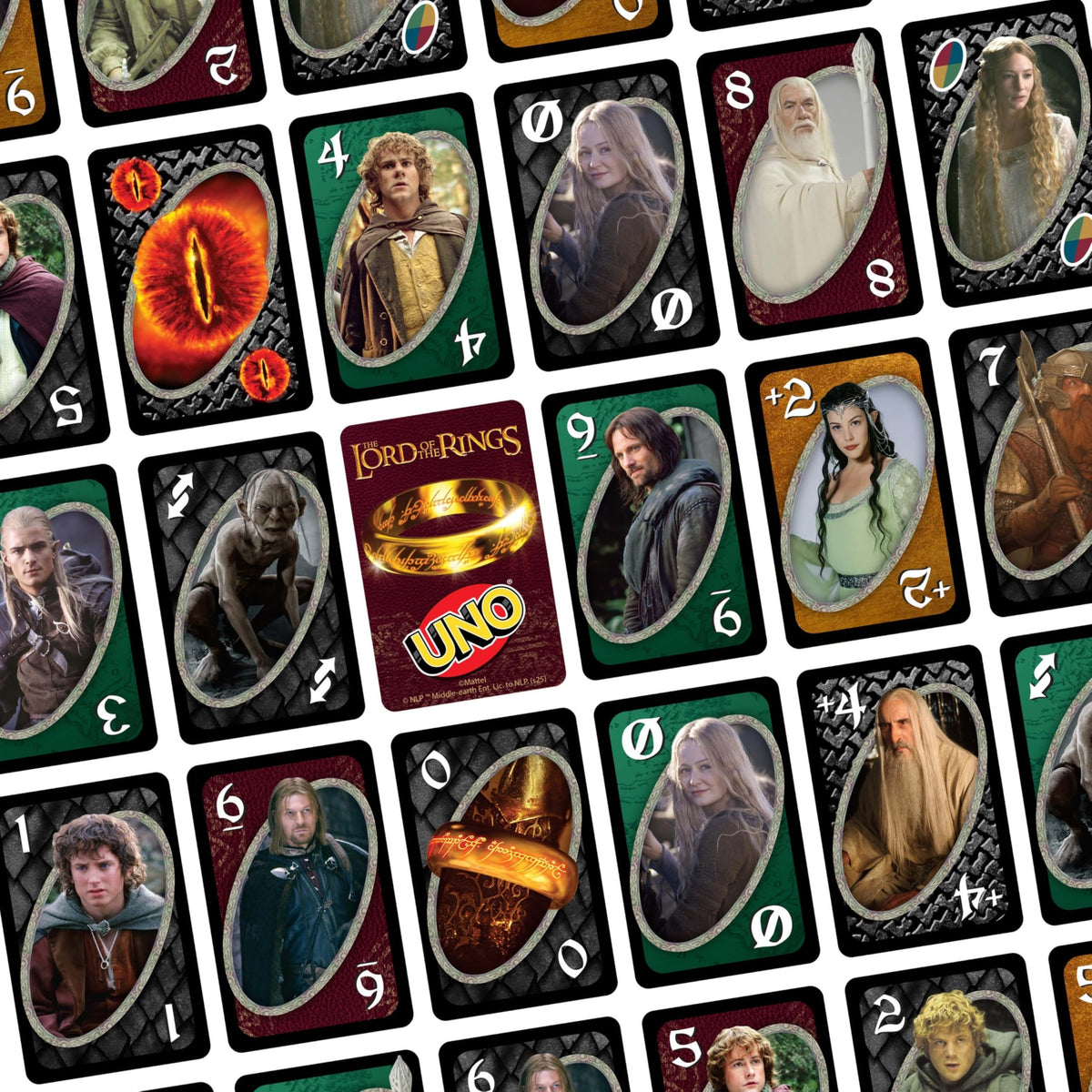 Mattel Games UNO The Lord of the Rings Card Game, Ages 7+